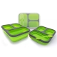 Pojemnik silikonowy na żywność 3w1 - LUNCH BOX - różne kolory