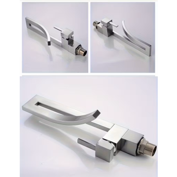 Bateria łazienkowa Umywalkowa nablatowa  MAX-N1 SILVER