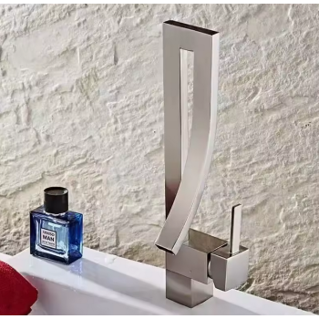 Bateria łazienkowa Umywalkowa nablatowa  MAX-N1 SILVER