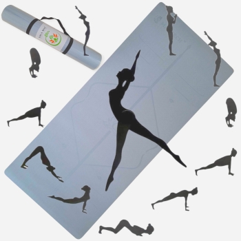Mata do JOGI ćwiczeń fitness profesjonalna duża 180x80cm Antypoślizgowa 7mm MAX-YO_1