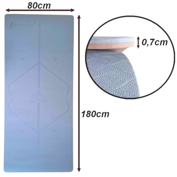Mata do JOGI ćwiczeń fitness profesjonalna duża 180x80cm Antypoślizgowa 7mm MAX-YO_1