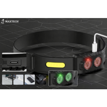 Latarka czołowa Led Czołówka opaska MAX-H03-A