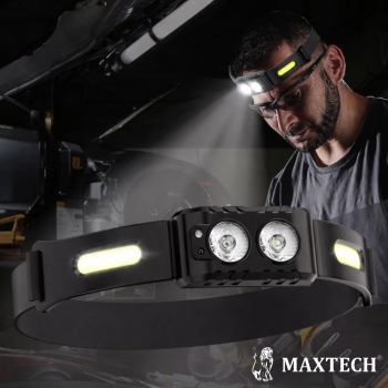 Latarka czołowa Led Czołówka opaska MAX-H03-A