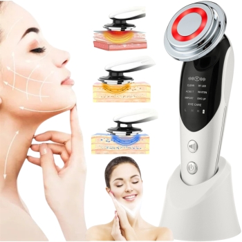 Masażer twarzy EMS - Mezoterapia bezigłowa Lifting 7w1 - MAX-8807