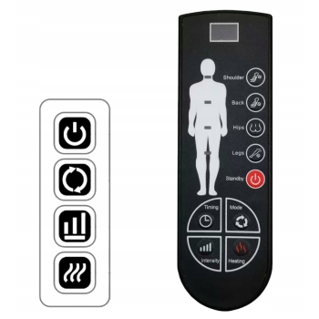 Mata masująca Materac masujący do masażu SHIATSU Wibracje Grzanie MAX-VN12