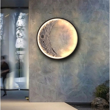Plafon dekoracyjny- Lampa LED Księżyc 3D  40cm