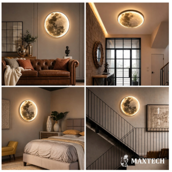 Plafon- Lampa LED Księżyc 3D + pilot 90cm