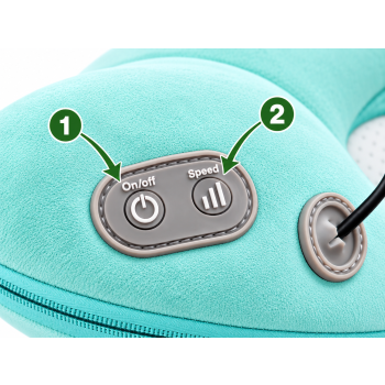 Poduszka masująca SHIATSU SWING Duża MAX-T1 green
