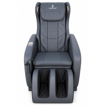 Fotel masujący MAXTECH® 26 rolek z Nefrytem Rozkładany MAX-A5 Grey