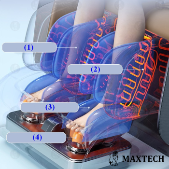 Fotel masujący Shiatsu z Nefrytem - system S+L,Rozciąganie MAX-C38