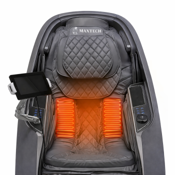 Fotel masujący Nowoczesny Shiatsu S/L 4D MAX-Aurora D9 szary