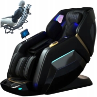 Fotel masujący 4D S+L Shiatsu Rozciąganie Jonizacja MAX-898-D6 czarny